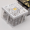 Acrylic Patterned Box-Small-White